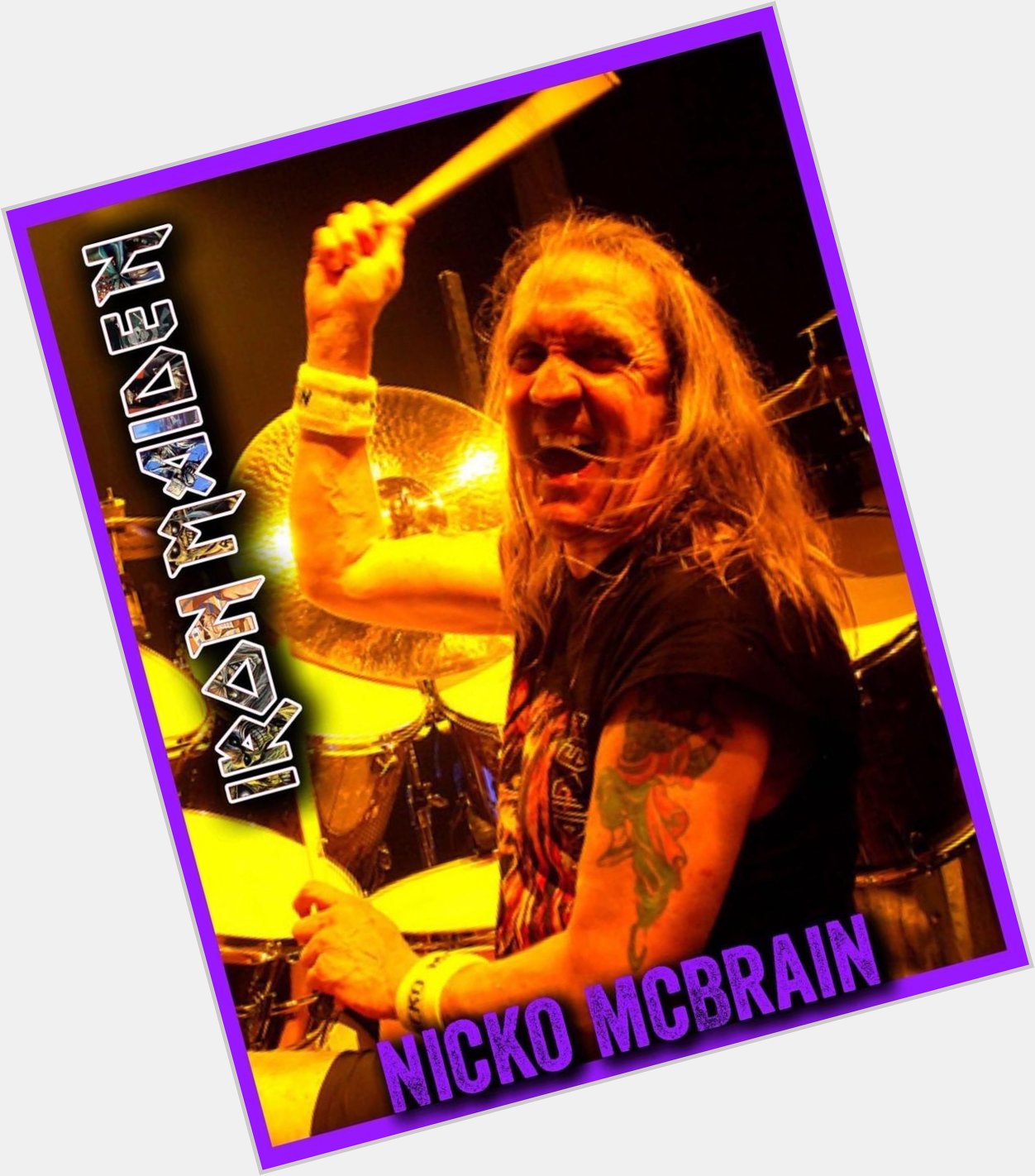 Happy Birthday Nicko McBrain Drummer for Iron Maiden June 5, 1952 London, England 