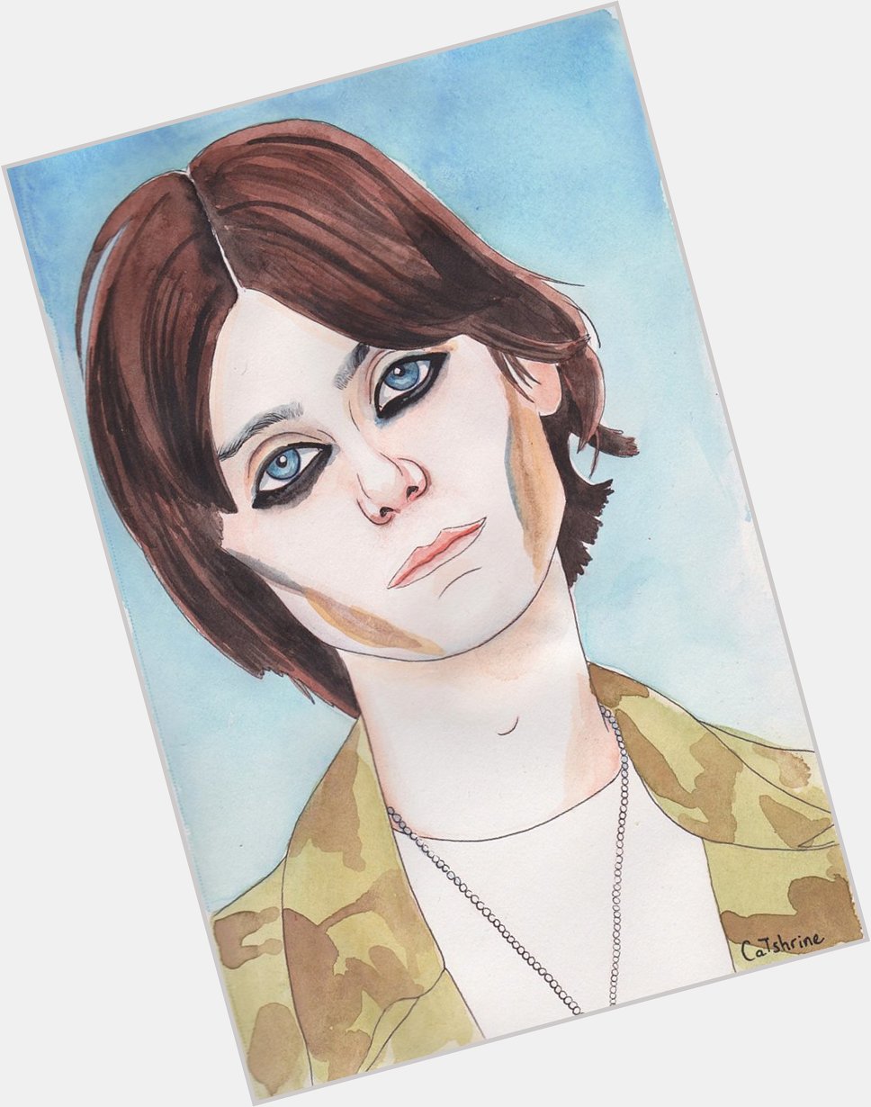 Happy Birthday, Nicky Wire! Watercolour and ink
5.5\" x 8.5\" 