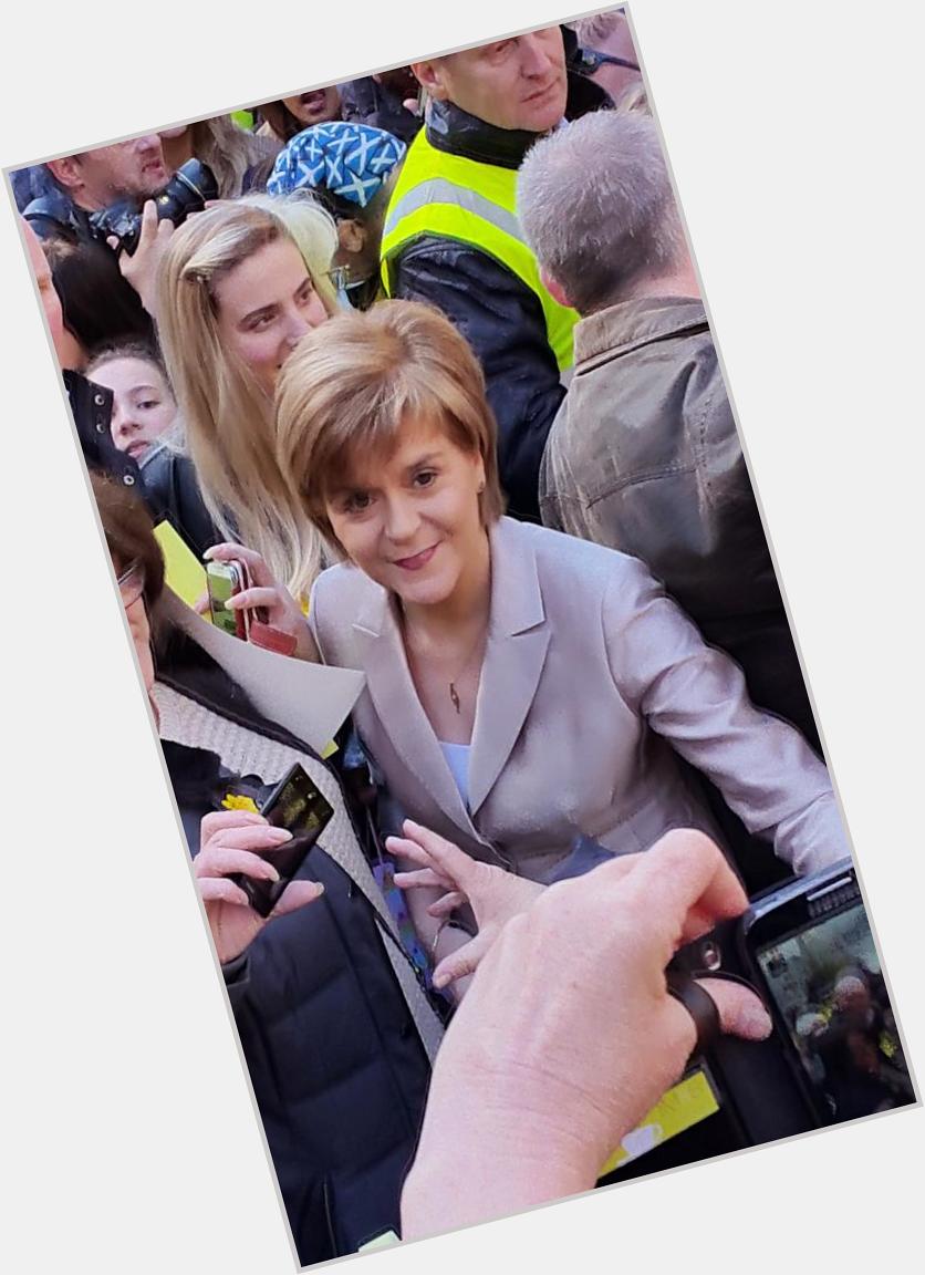 Happy Birthday to our First Minister Nicola Sturgeon. What a woman. This was taken at the Women\s Pledge Day. 