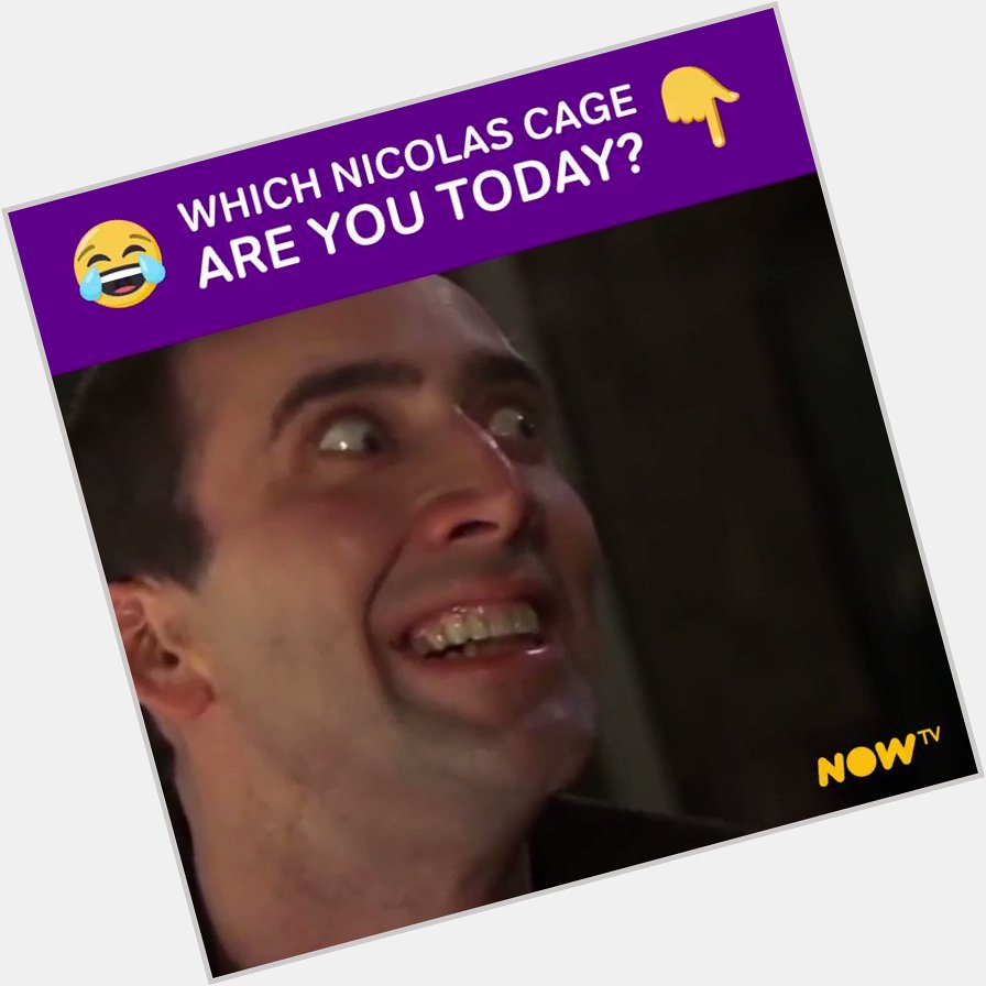 Happy Birthday to the legendary Nicolas Cage!   