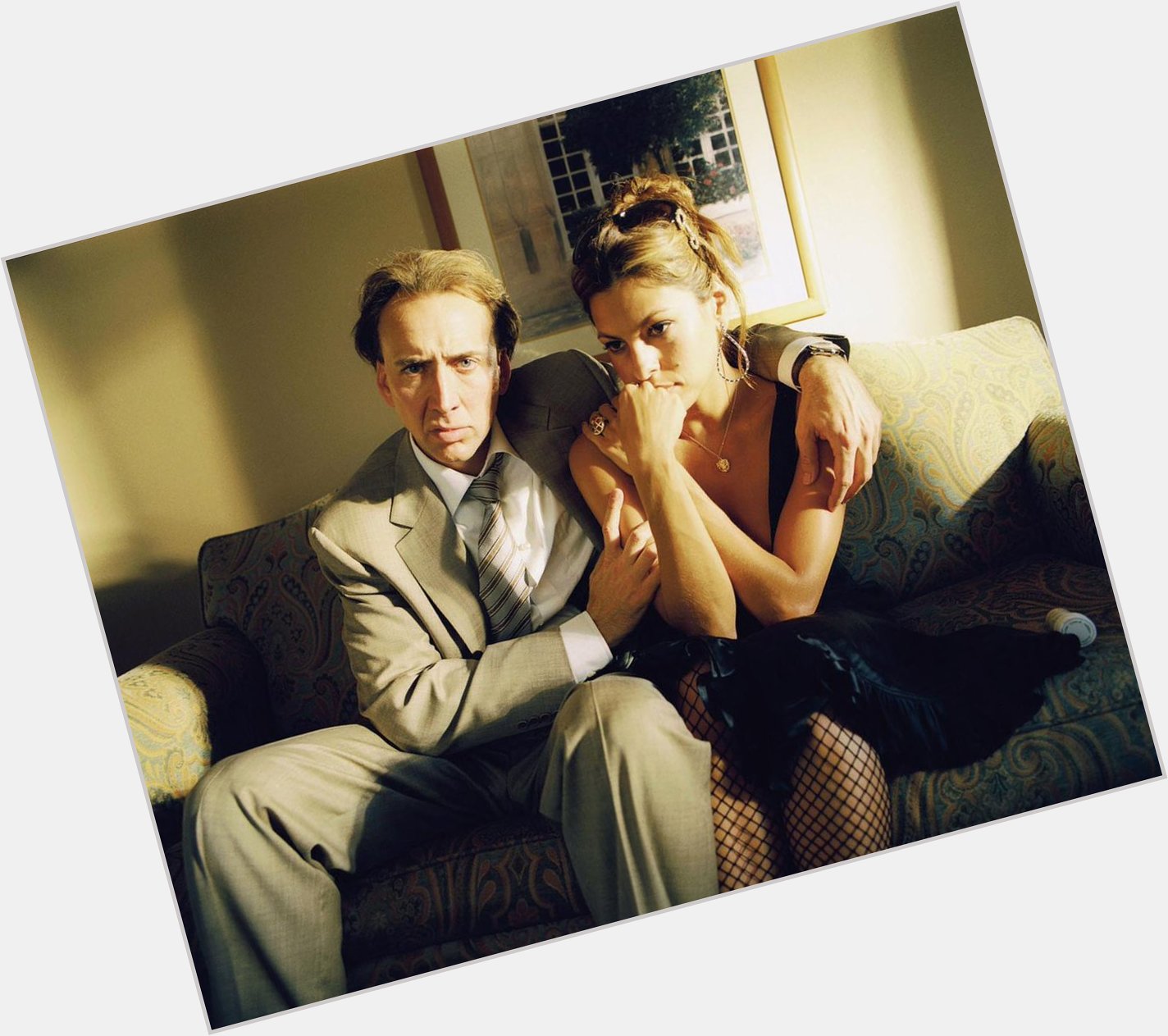 Nicolas Cage and Eva Mendes in BAD LIEUTENANT: POOF CALL NEW ORLEANS  2009.  Happy birthday Mr. Cage. 