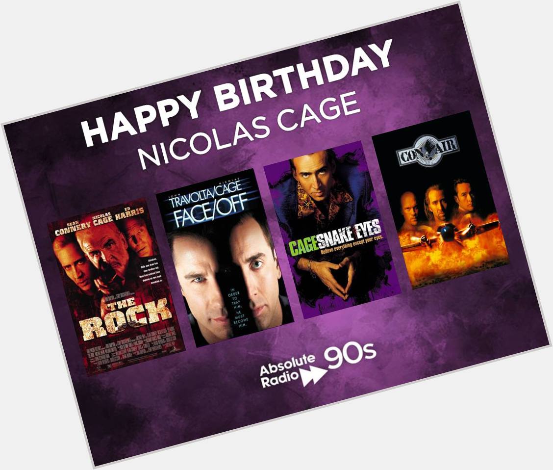 Happy Birthday Nicolas Cage!
90s film legend! 