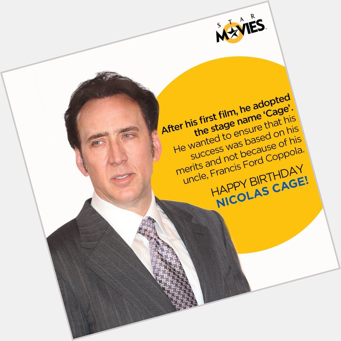 En caging performances are the secret to this actor s success! Happy birthday Nicolas Cage! 