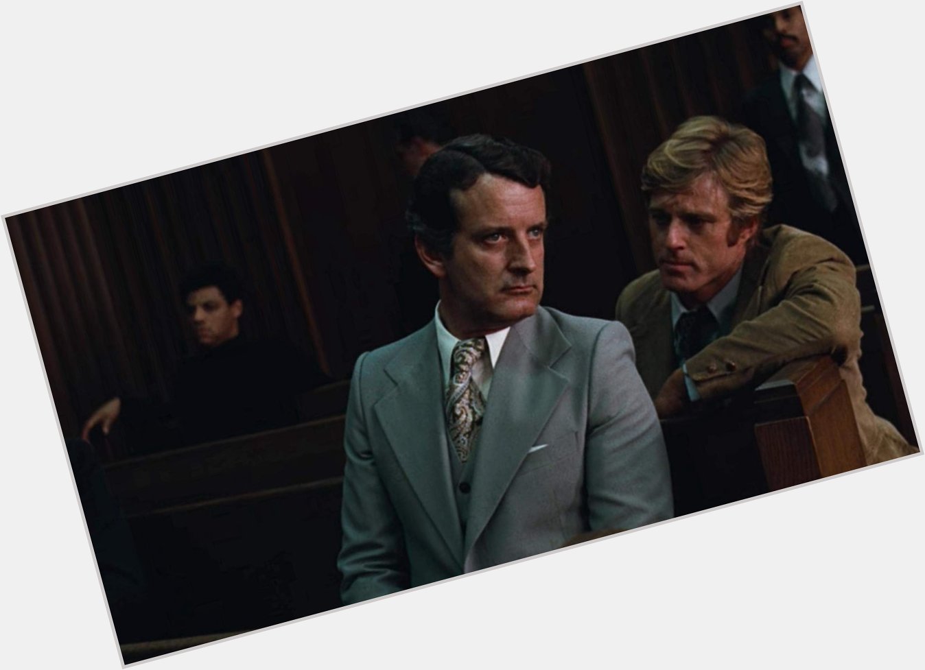 Happy Birthday to Nicolas Coster, here with Robert Redford in ALL THE PRESIDENT\S MEN! 