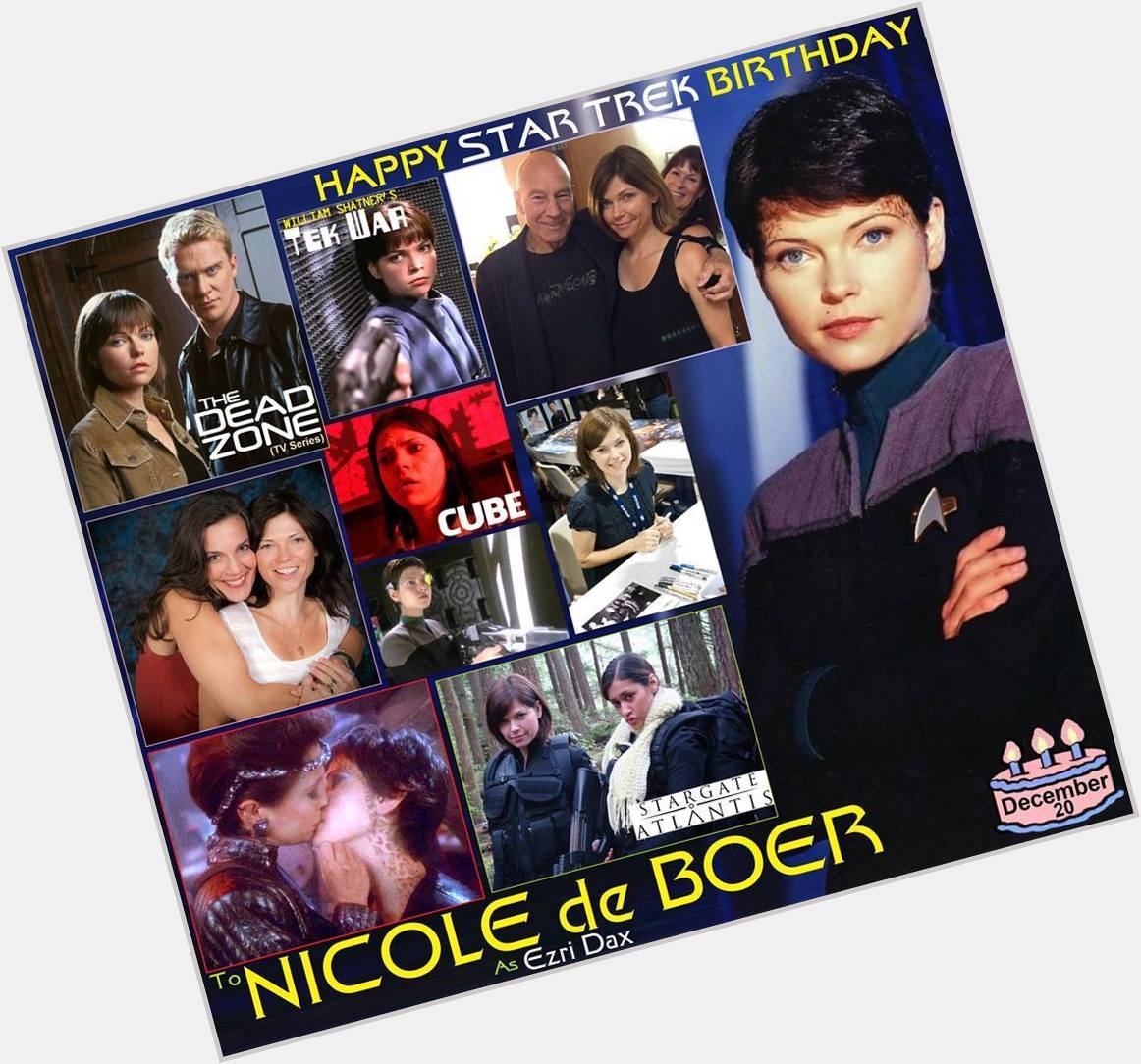 Happy birthday to Nicole De Boer, born December 20, 1970.  