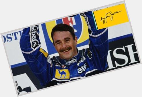 Today Nigel Mansell complete 62 years old! Happy Birthday! 
