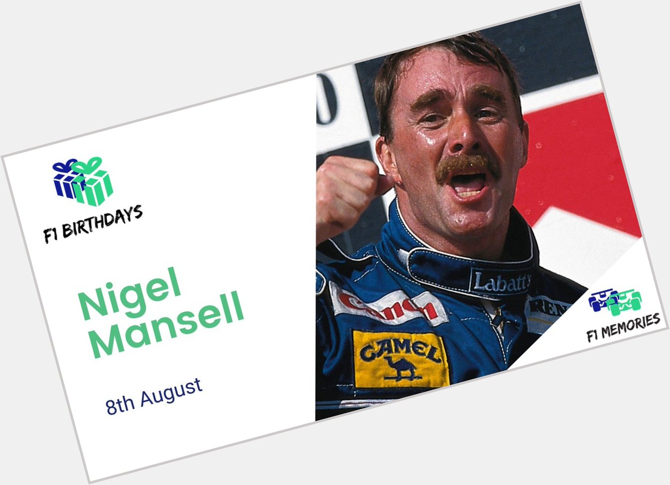 Happy birthday to 1992 world champion Nigel Mansell!! 