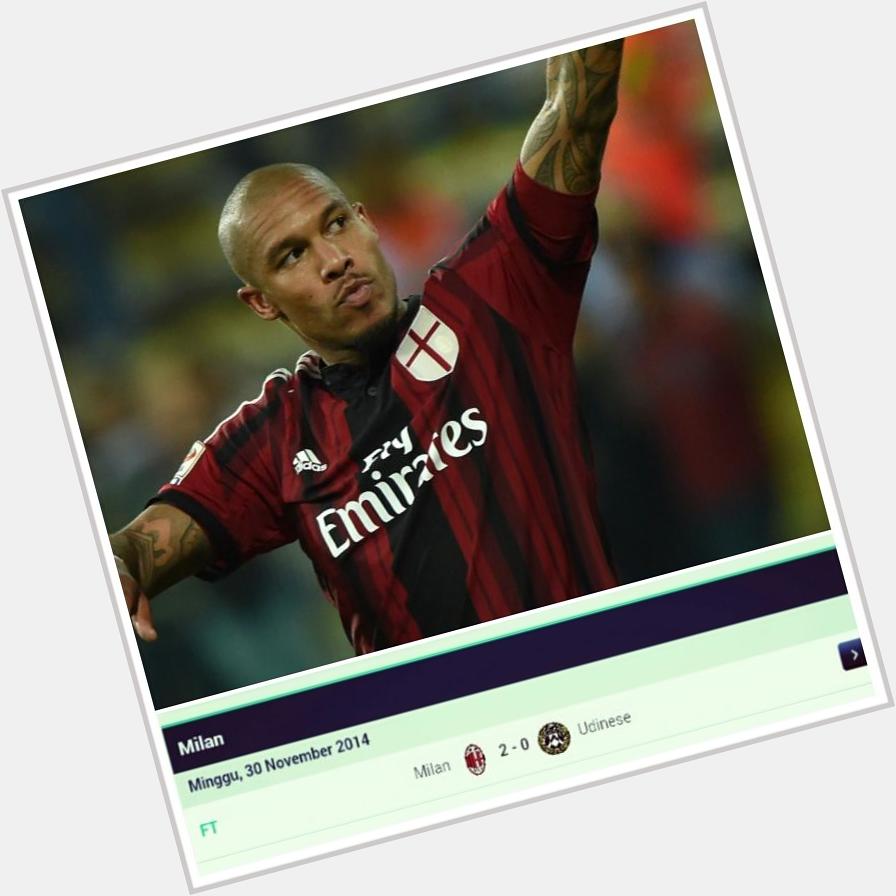 Happy Birthday Nigel De Jong our pride in Ac Milan! Your present this year is winning the game today! 