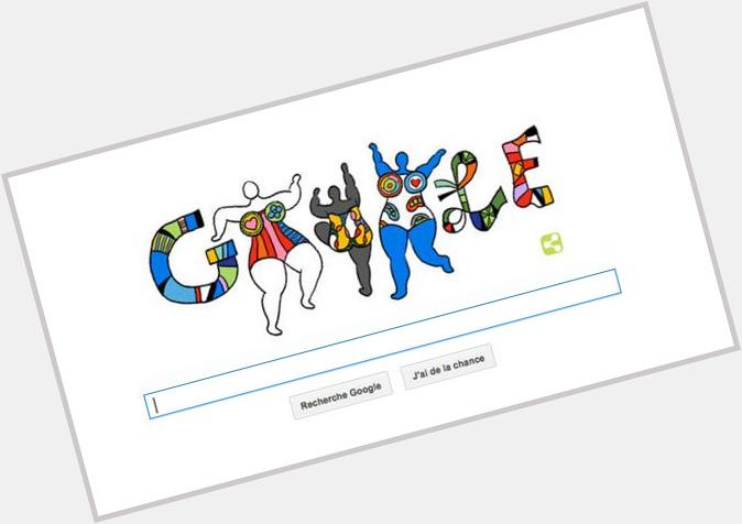 Happy birthday ! Google célèbre ce 29 oct les 84 ans quaurait eu Niki de Saint-Phalle...  