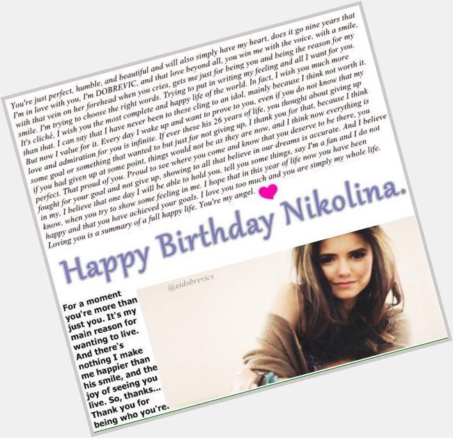PLEASE, SEE ME HERE I LOVE YOU SO MUCH, AND I WANTED YOU TO KNOW. Happy Birthday Nina Dobrev From Brazil 