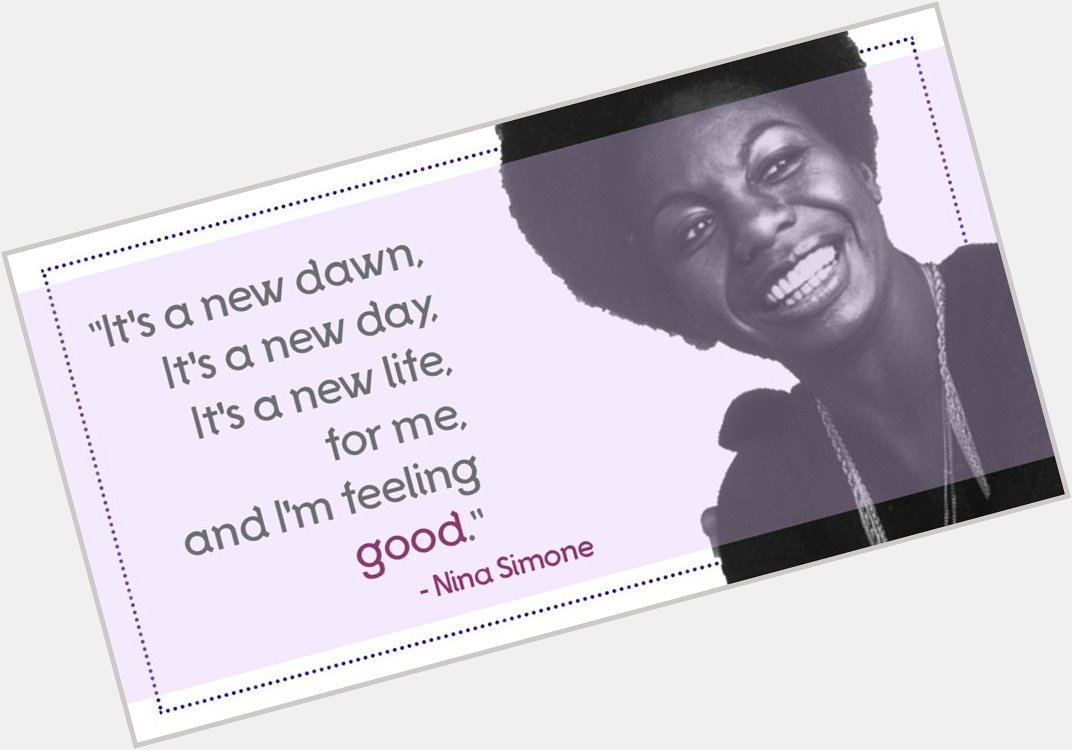 Happy Birthday to a legend, Nina Simone. 
