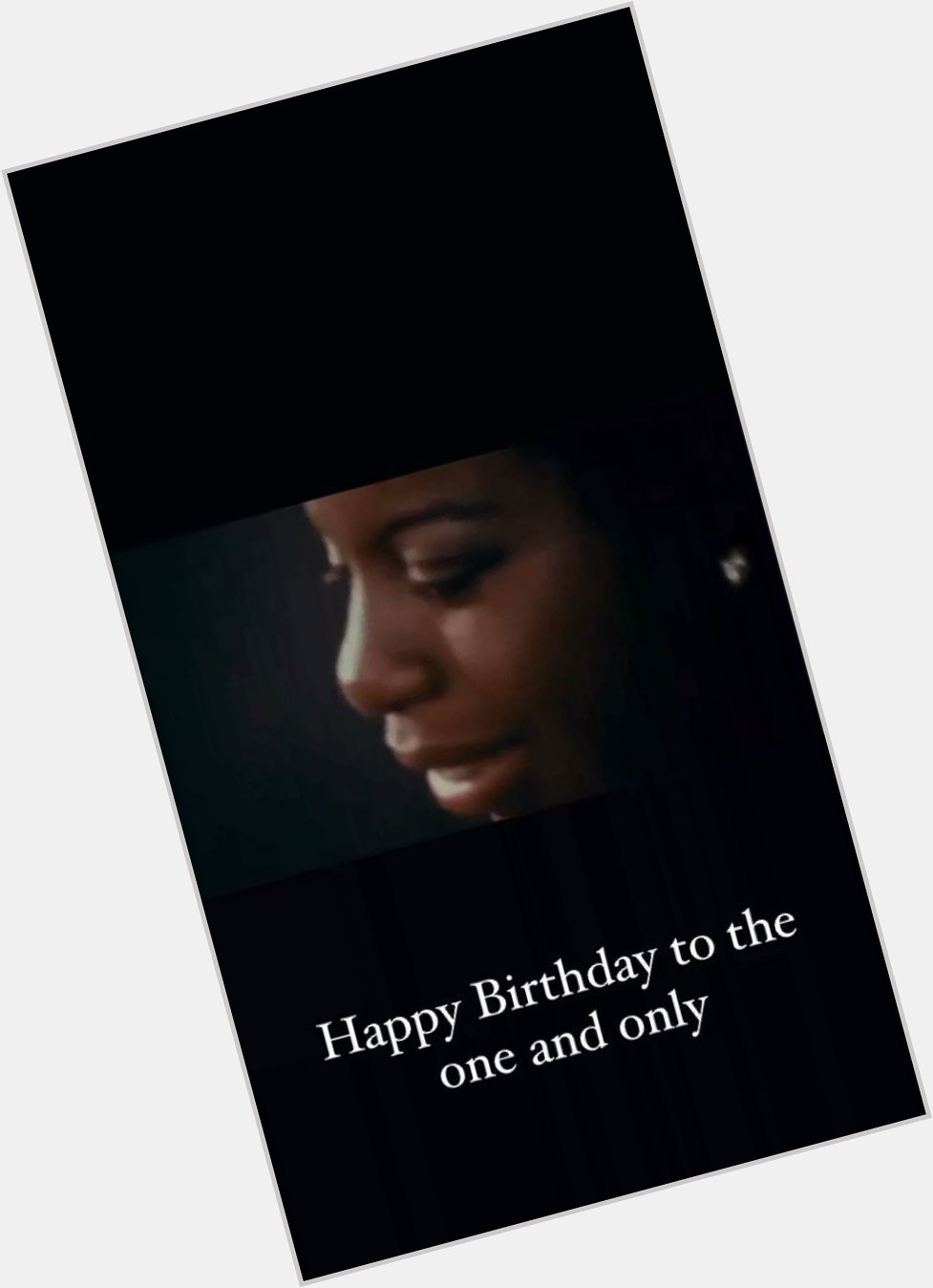 Hozier wishing Nina Simone a Happy Birthday via Instagram Stories 