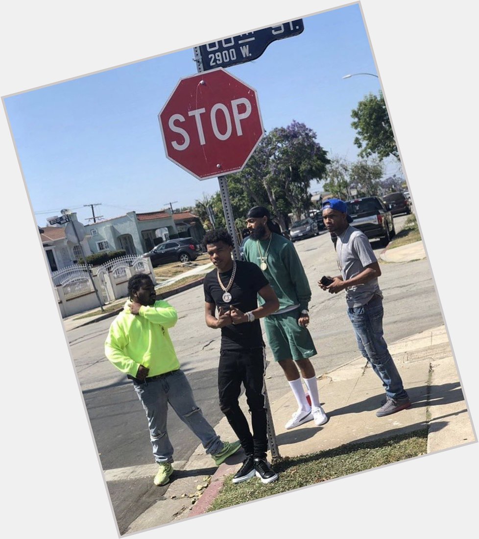 Lil Baby and Nipsey Hussle posted up on 60th street Happy Birthday Nipsey Hussle    