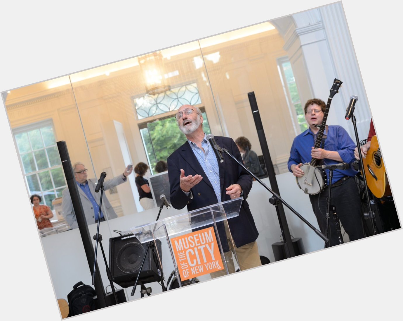 Happy Birthday to Noel Paul Stookey pictured here at an event tied to our exhibition (closing Jan 10). 