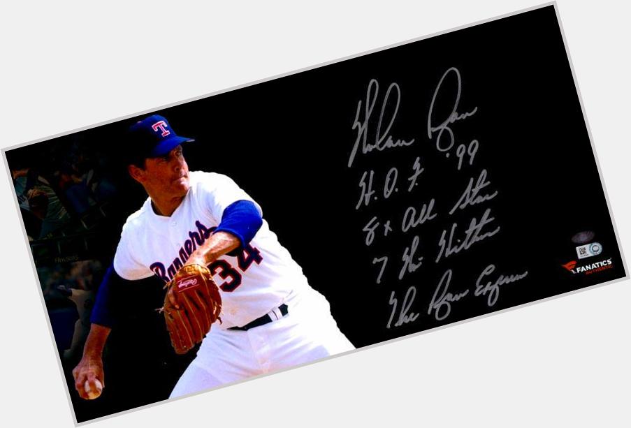 Happy Birthday Nolan Ryan! The Ryan Express holds the record for most career strikeouts (5,714) for a pitcher. 