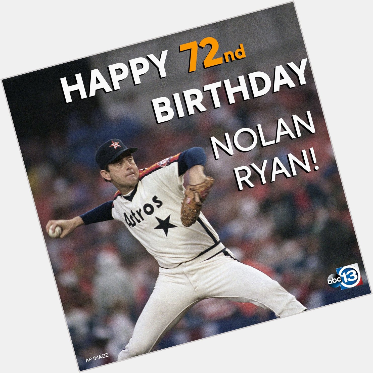 Happy bday to the legend, Nolan Ryan 