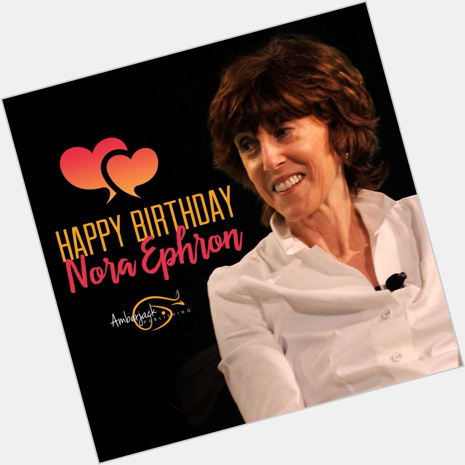 Today would have been Nora Ephron\s 74th birthday. Happy birthday to such a brilliant writer! 