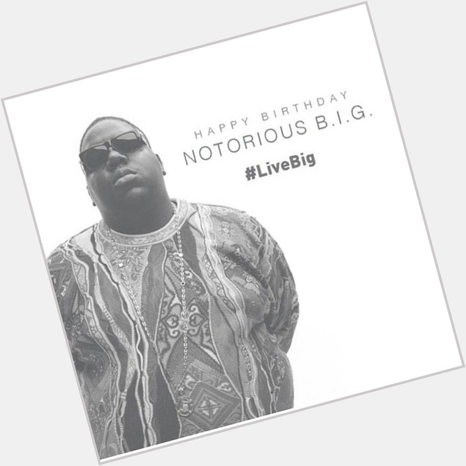 Happy Birthday to Christopher \"Notorious B.I.G\" Wallace. 