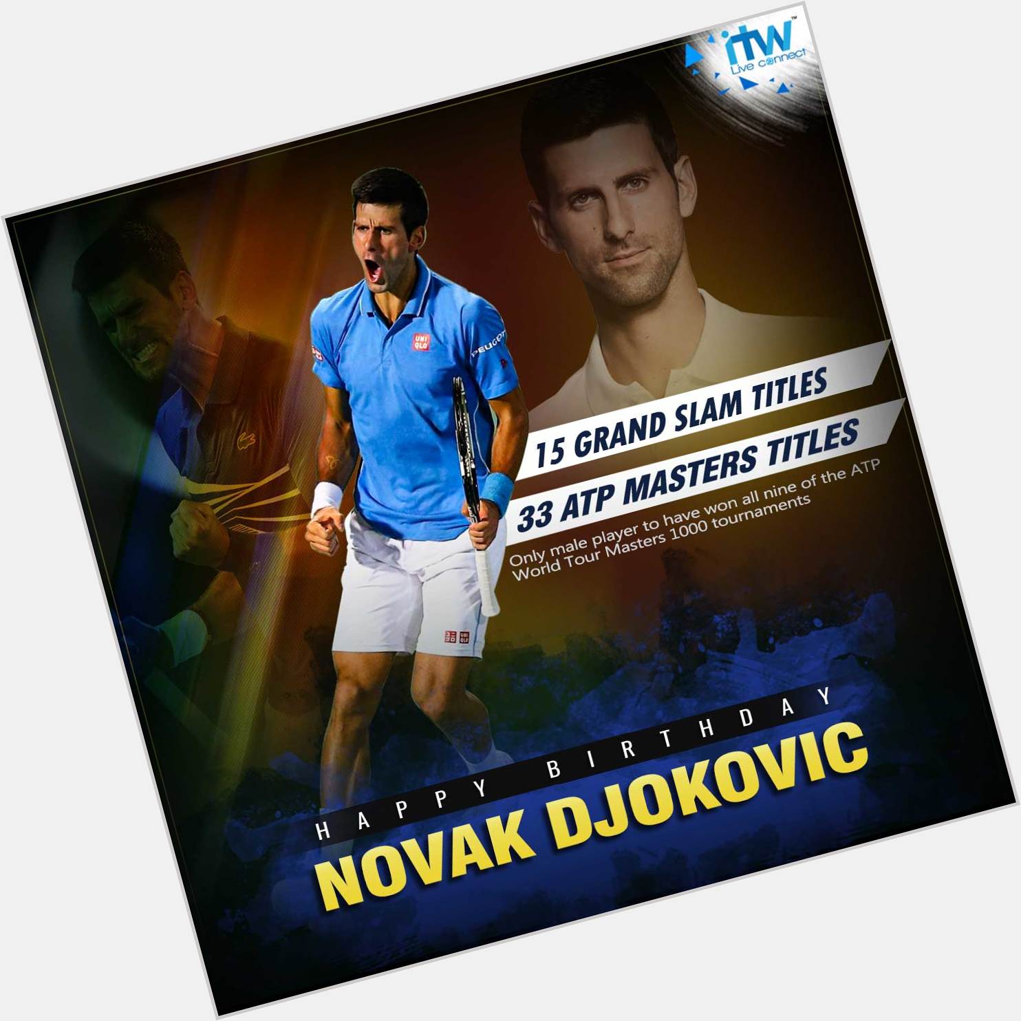 Happy Birthday to World\s tennis player Novak Djokovi Nole!   