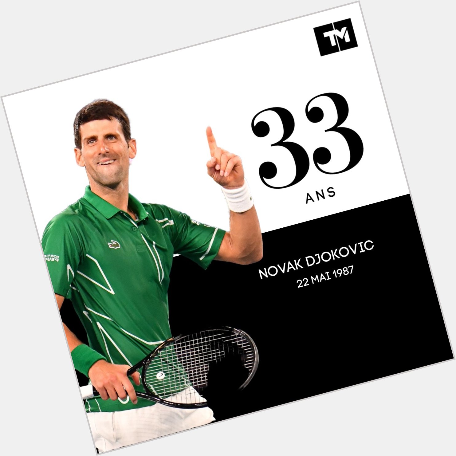 33 ans, 79 , 17 en Grand Chelem. Happy birthday, Novak Djokovic !  