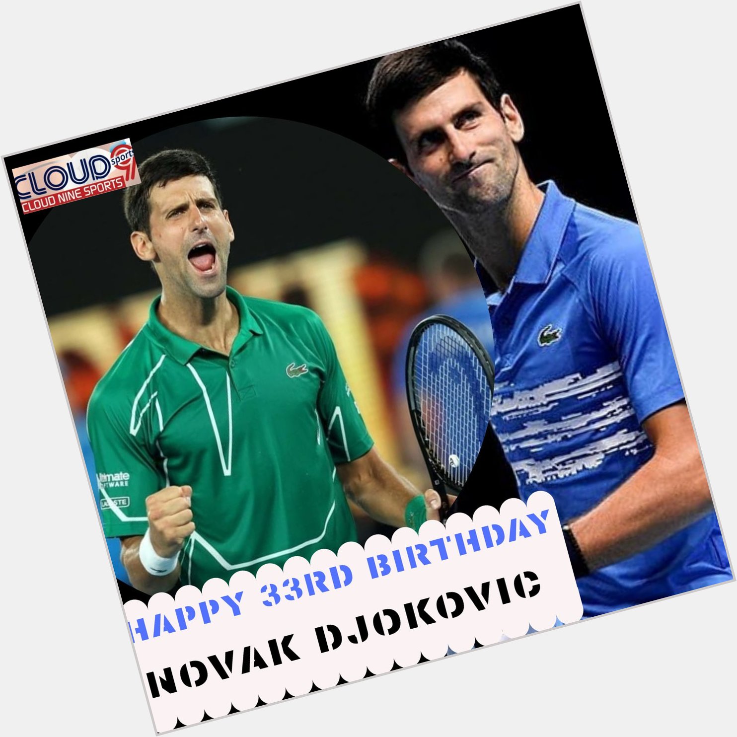 Happy 33rd Birthday to Serbian champion and current World No.1 \"Novak Djokovic\"    