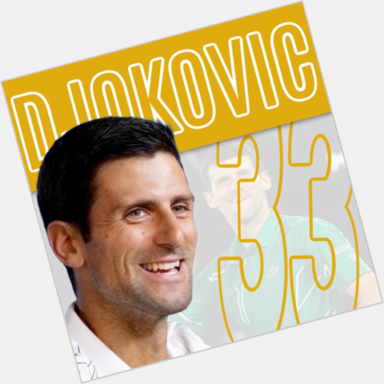 Wishing a happy 33rd birthday to the legendary, Novak Djokovic! 