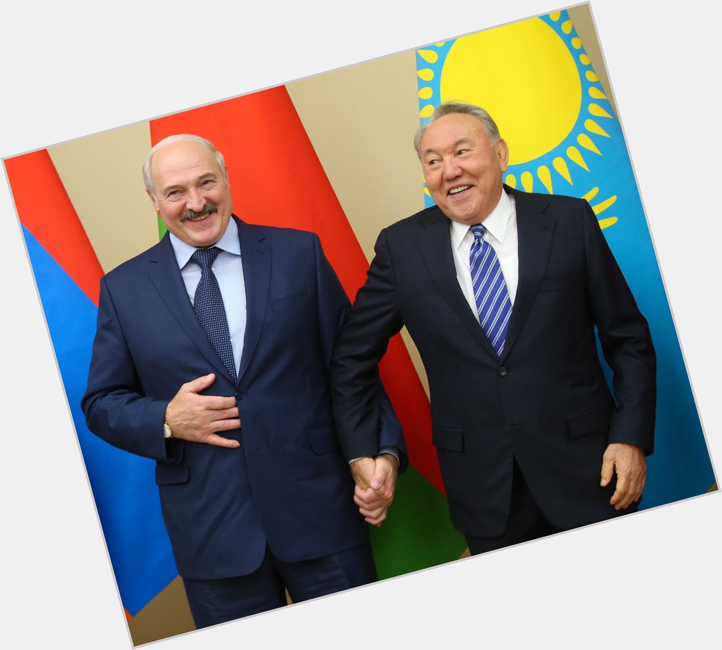 Lukashenko wishes Nursultan Nazarbayev a happy birthday. 
/1 