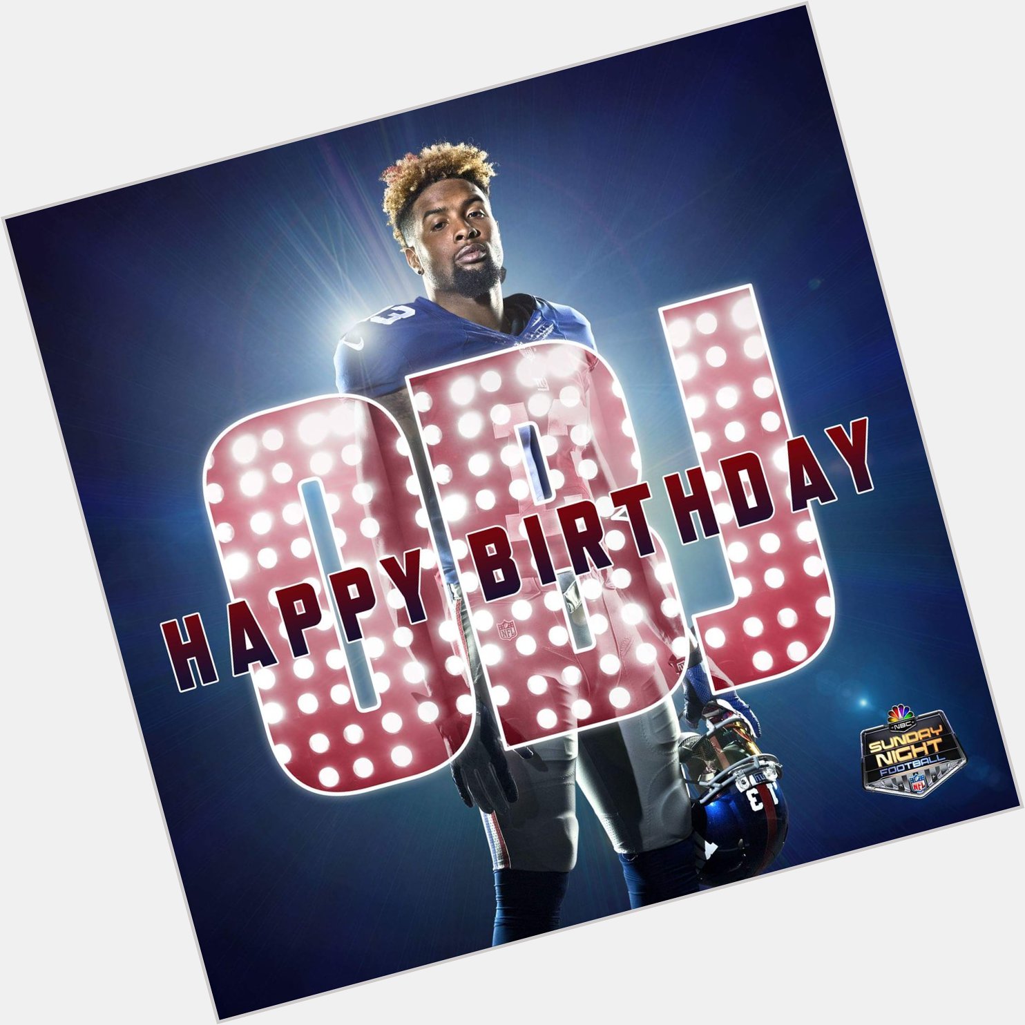 Happy birthday to New York Giants Wide Receiver Odell Beckham Jr! Get well soon!                    