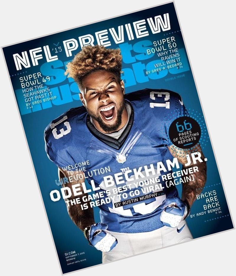 Odell Beckham Jr. turns 27 today Happy birthday to the never camera shy SI cover boy 