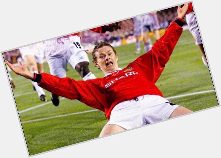 Happy 42nd Birthday to Ole Gunnar Solskjaer. 
366 appearances & 126 goals. 
But always remembered for this 