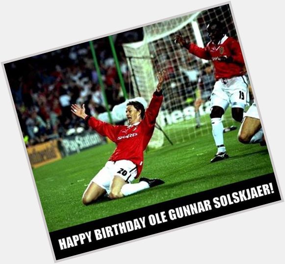 Here\s wishing a happy 42nd birthday to the baby-faced assassin, Manchester United legend Ole Gunnar Solskjaer 