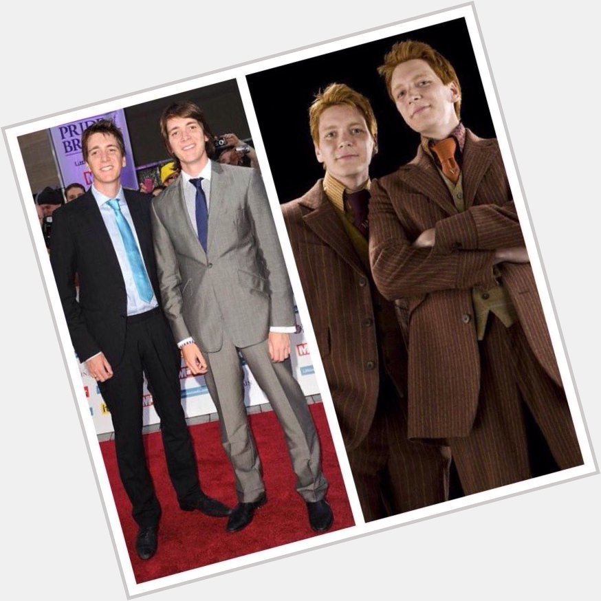 February 25: Happy Birthday, James and Oliver Phelps! They played Fred and George Weasley in the films. 