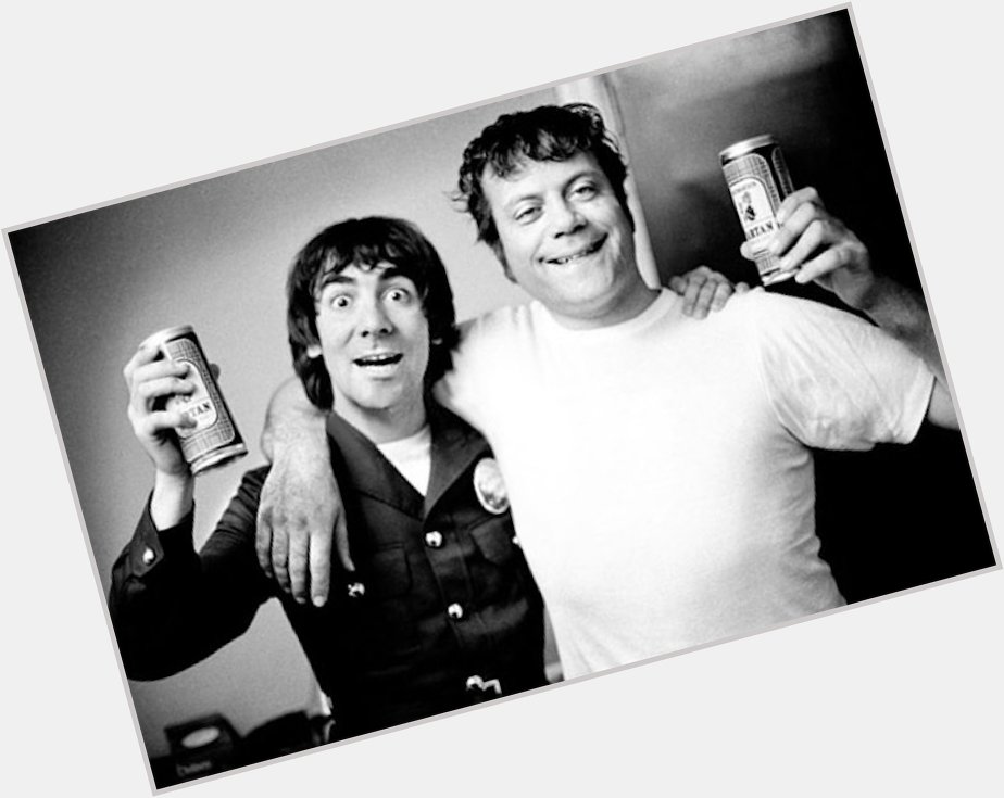 Happy Birthday English actor Oliver Reed (February 13, 1938 May 2, 1999) sharing a beer with Keith Moon 