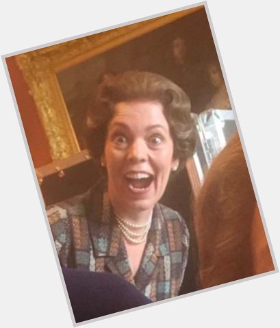  Happy birthday! Here is a picture of Olivia Colman as the Queen which ALWAYS makes me laugh. 