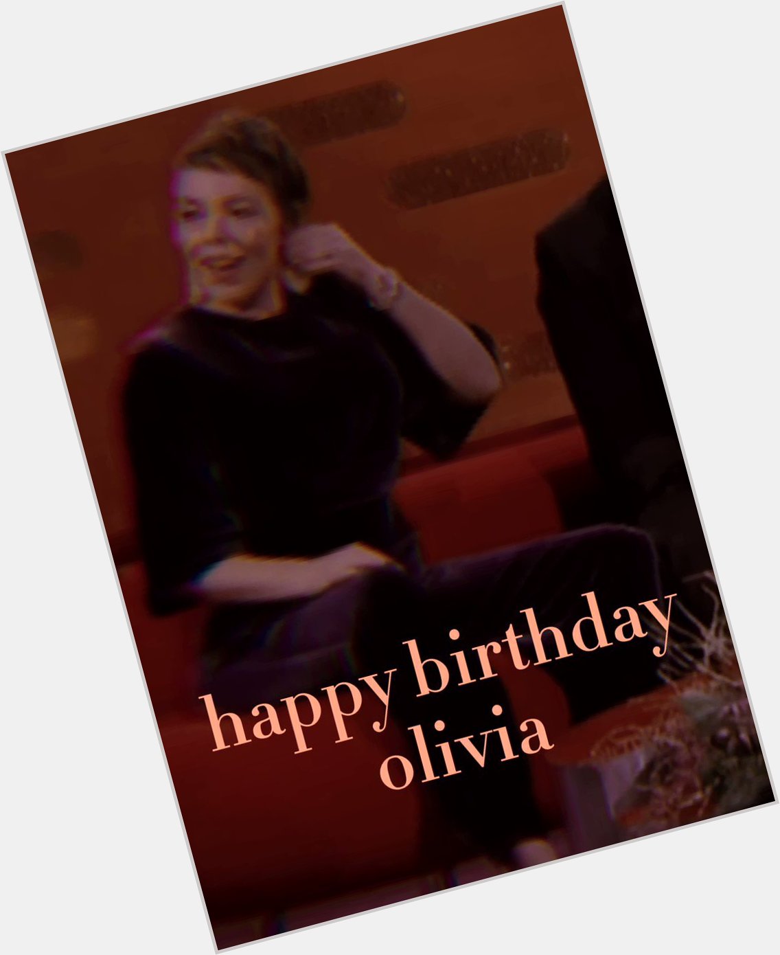 Happy birthday Olivia Colman !! 