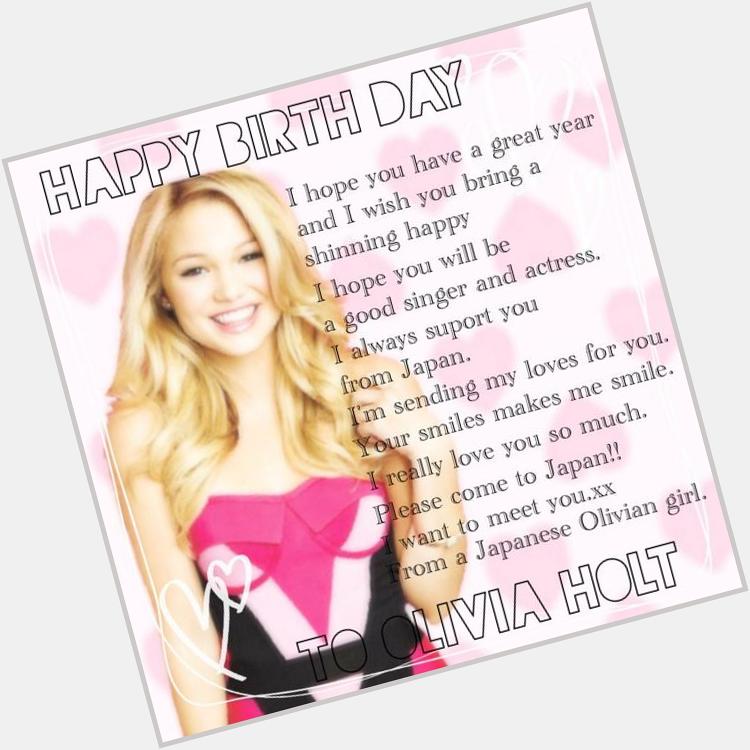  Happy Birthday!! Olivia!
I made this pic.
Olivia, will you marry me? but Im a girl. 