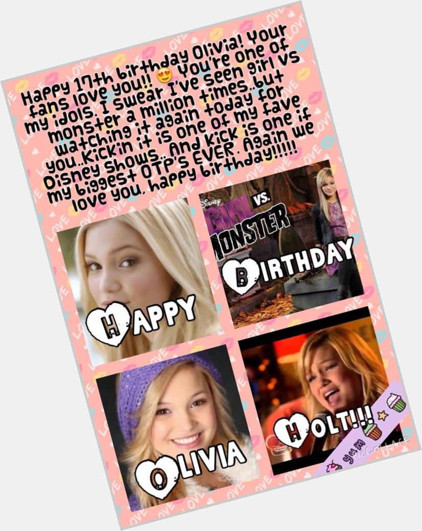  HAPPY BIRTHDAY OLIVIA! MY FRIEND MADE THIS FOR YOU! 