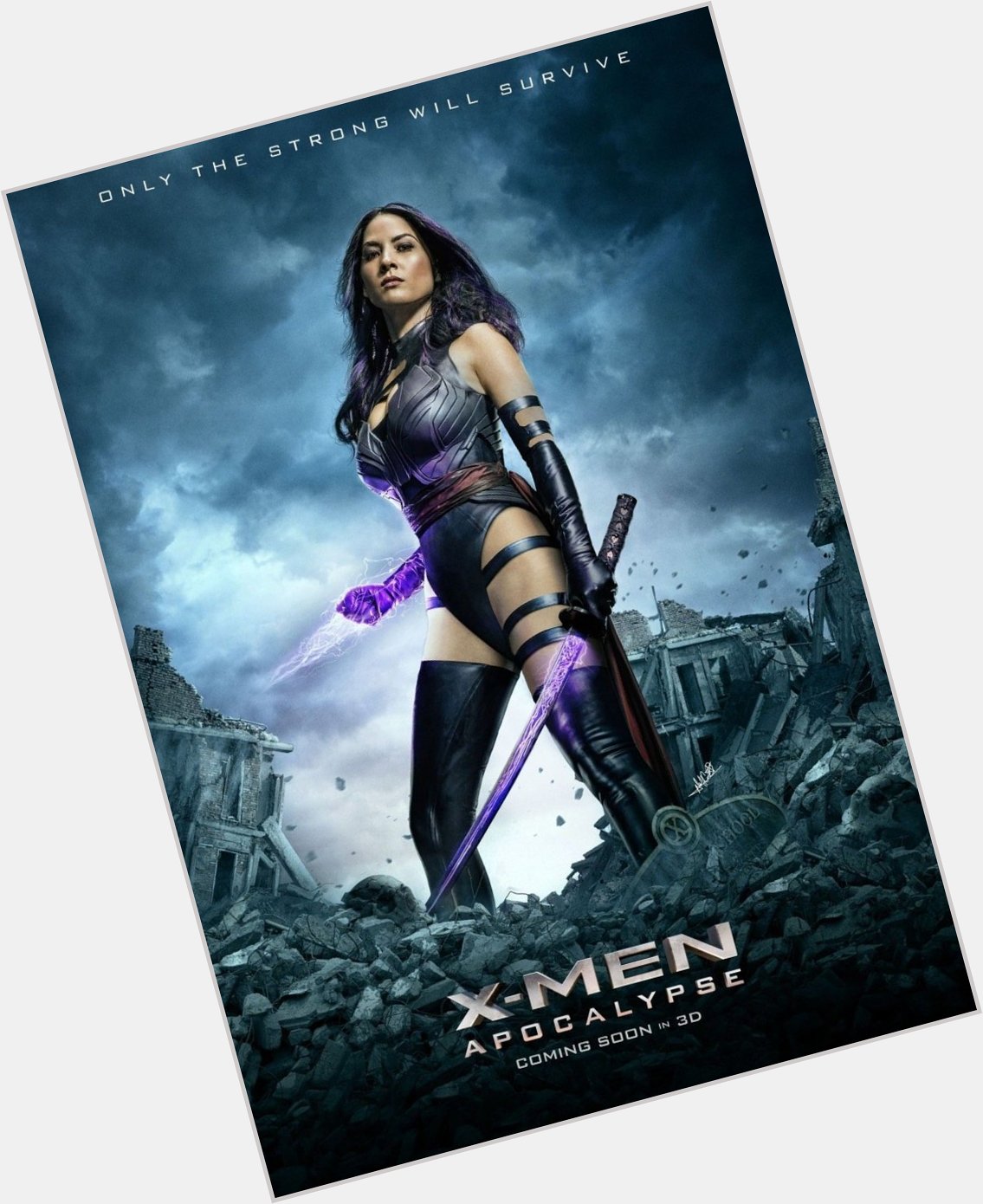 Happy birthday to Olivia Munn, who portrayed the mutant superhero Psylocke in \X-Men: Apocalypse.\ 