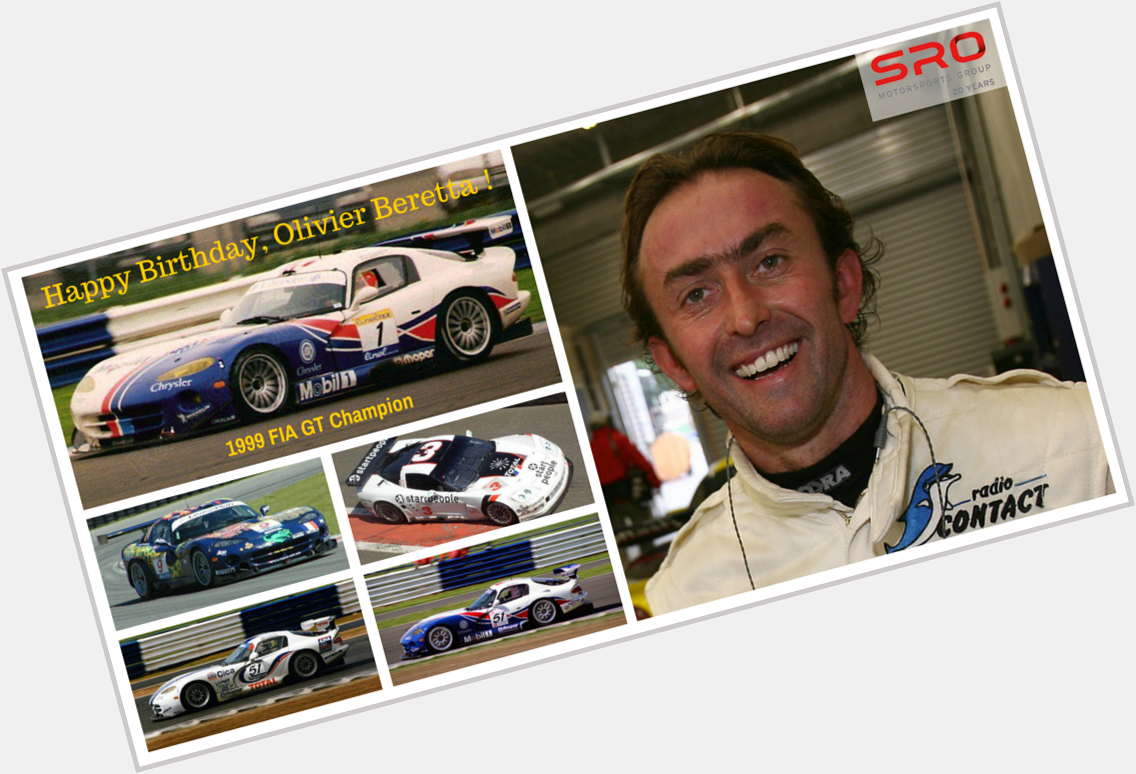 Happy Birthday, to the 1999 FIA GT Champion, Olivier Beretta !  