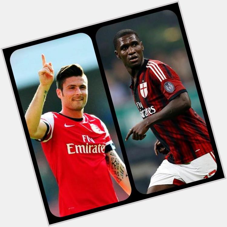 HAPPY BIRTHDAY to Arsenal forward Olivier Giroud, and AC Milan defender, Cristián Zapata!!  