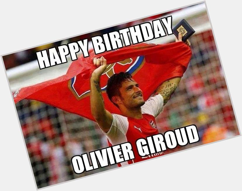 Happy birthday Olivier Giroud!! yang hari ini tepat berusia 29 tahun 