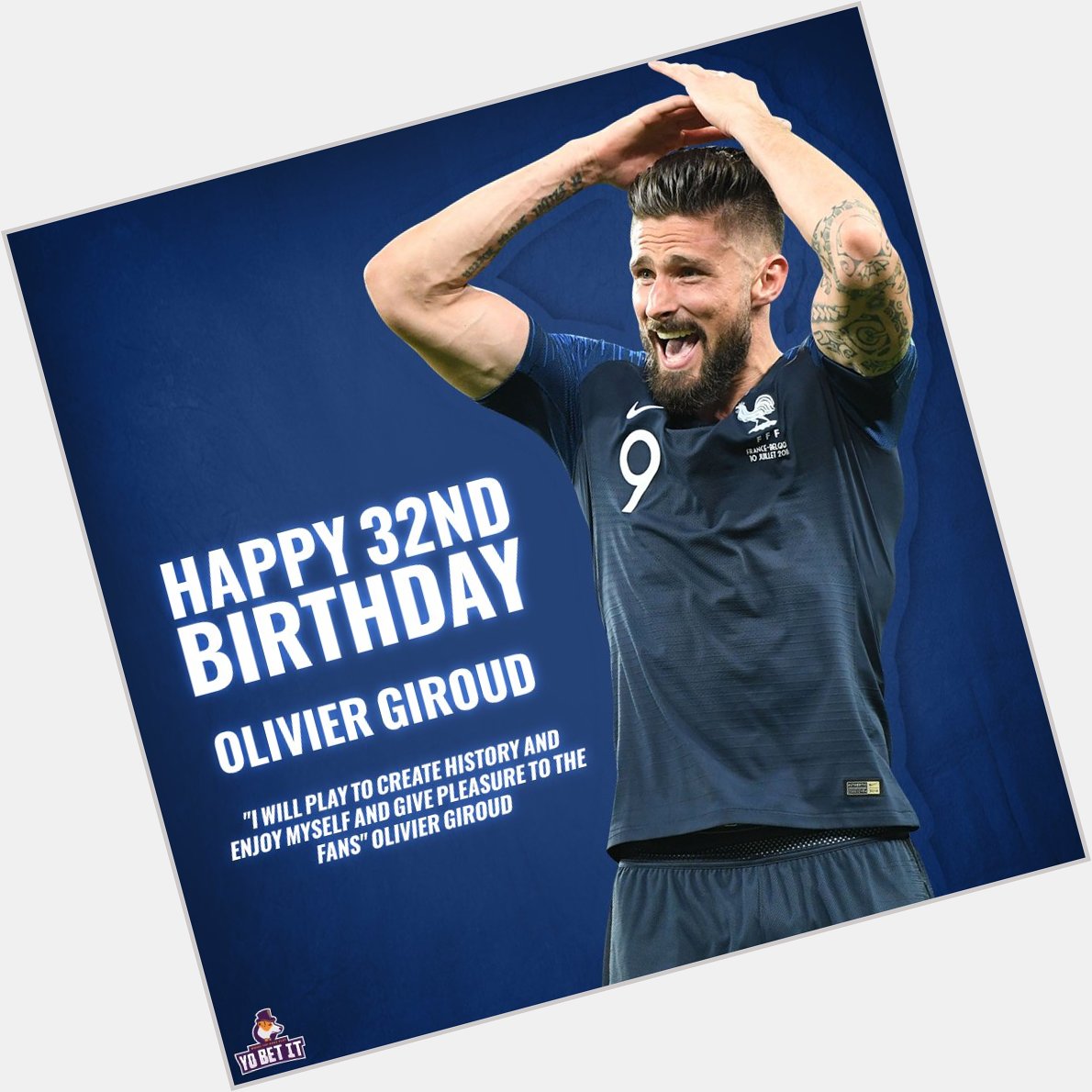  Happy 32nd Birthday to Chelsea\s Centre-Forward Olivier Giroud     