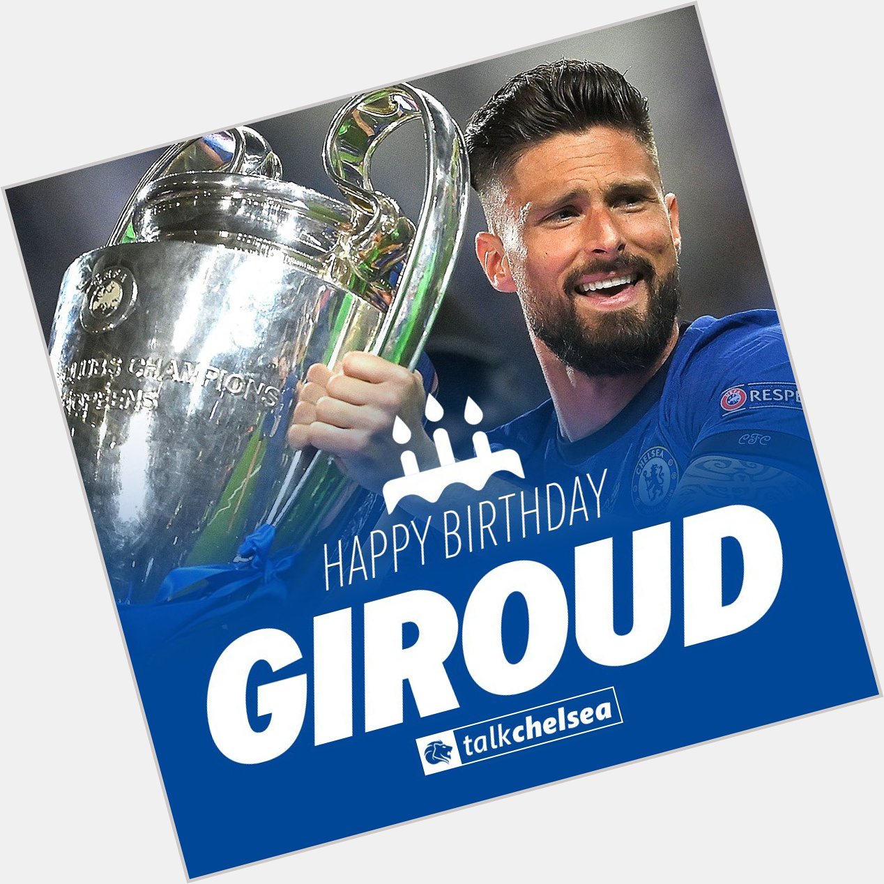 Happy Birthday to Olivier Giroud, who turns 35 today!  