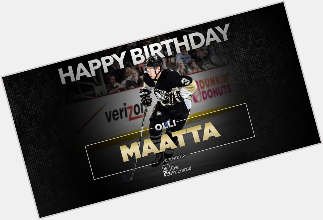  \"Please join us in wishing Olli Maatta a very happy birthday!  \" 