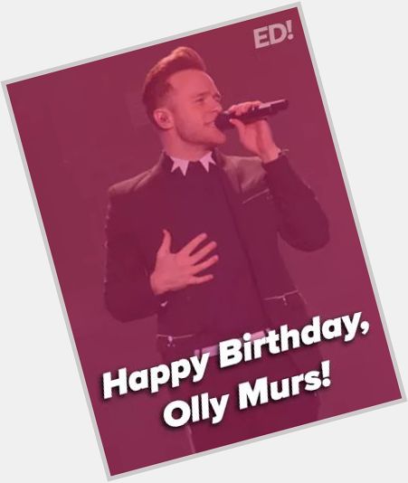 Happy birthday to singer and TV presenter Olly Murs who turns 33 years old today! :) 