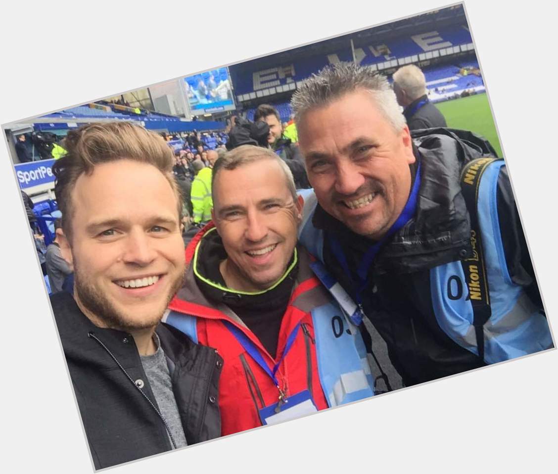 Happy birthday Olly Murs, this was a big day when you met two top photographers at Goodison Park 