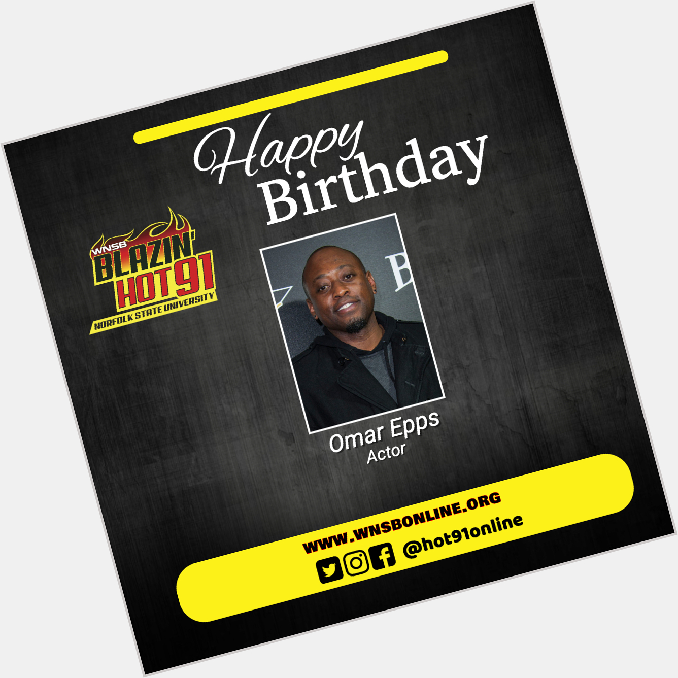 Happy Blazin\ Hot Birthday to Omar Epps  