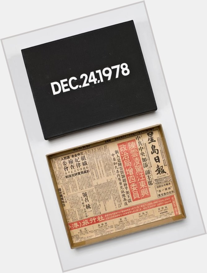 Happy Birthday On Kawara 1932 (d. 2014). 