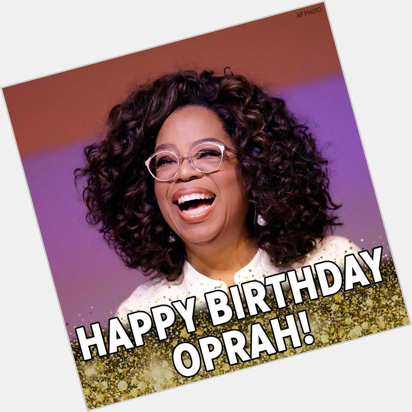 Happy Birthday, Oprah Winfrey! The media mogul and former talk show host turns 65 today. Happy Birthday, 