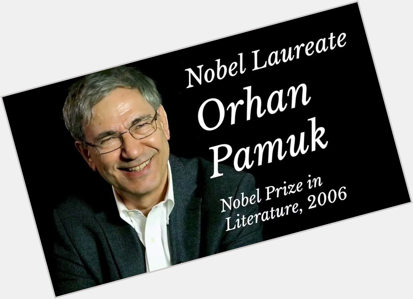 Happy birthday, Orhan Pamuk! Here he gives us an insight into what life is like as a Nobel Laureate. 